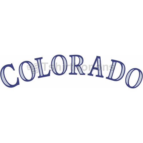 Colorado Rockies T-shirts Iron On Transfers N1570